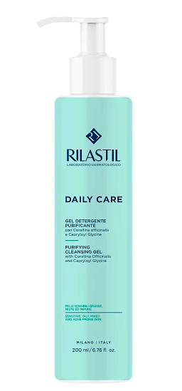 Rilastil Daily Care 200 ml - Gel Detergente per Pelle Mista e Grassa